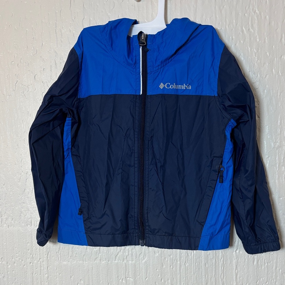 Columbia Kids Two-Tone Blue Raincoat Boys Size XXS (4-5)